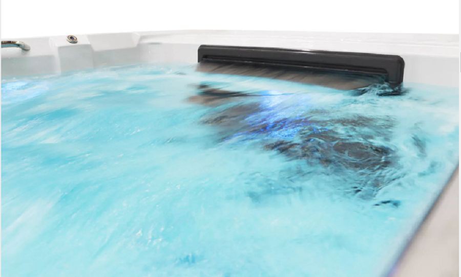 Wide water outlet of RiverSwim Turbines system